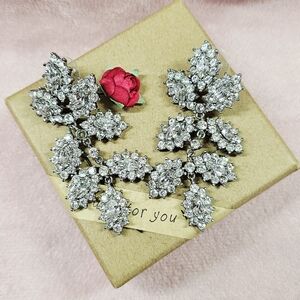 Ann Taylor Silver Statement Earrings
